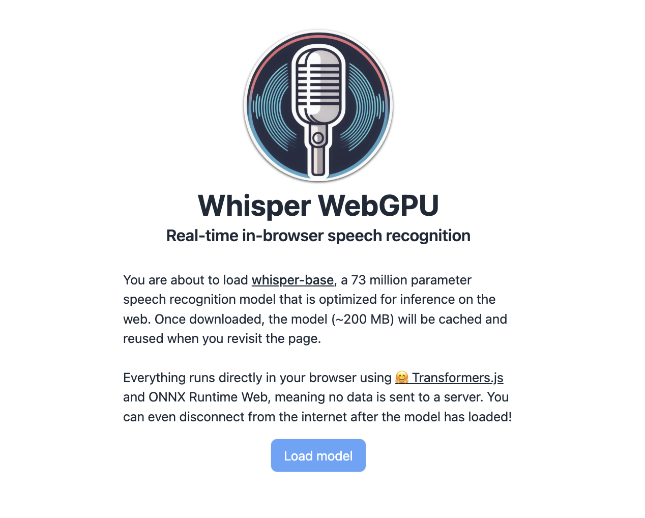  Whisper WebGPU: Real-Time in-Browser Speech Recognition with OpenAI Whisper