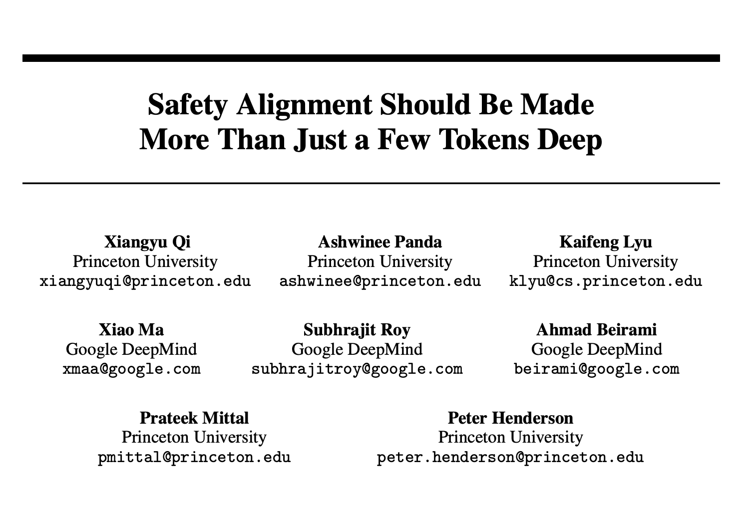  Deepening Safety Alignment in Large Language Models (LLMs)