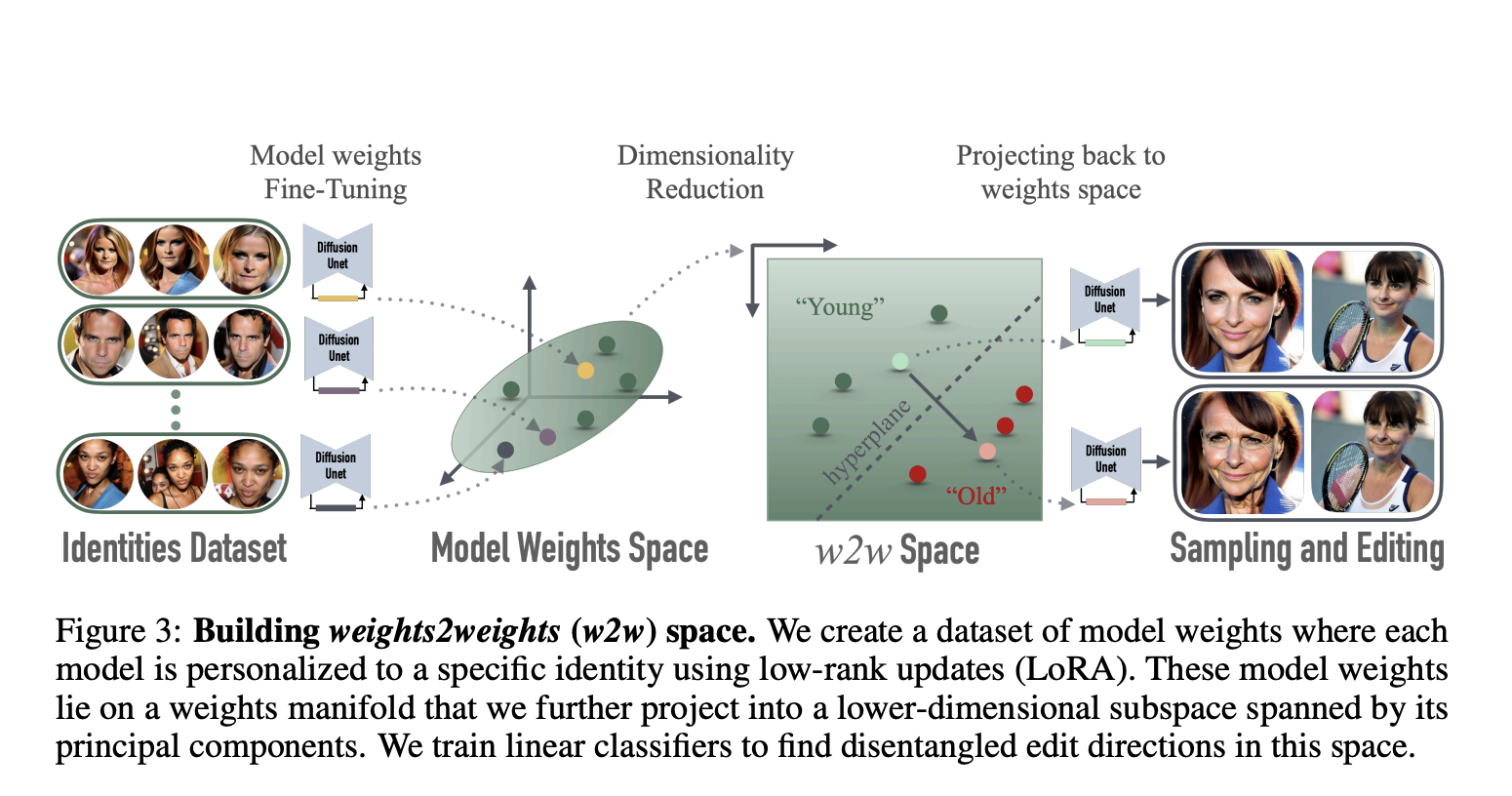  weights2weights: A Subspace in Diffusion Weights that Behaves as an Interpretable Latent Space over Customized Diffusion Models