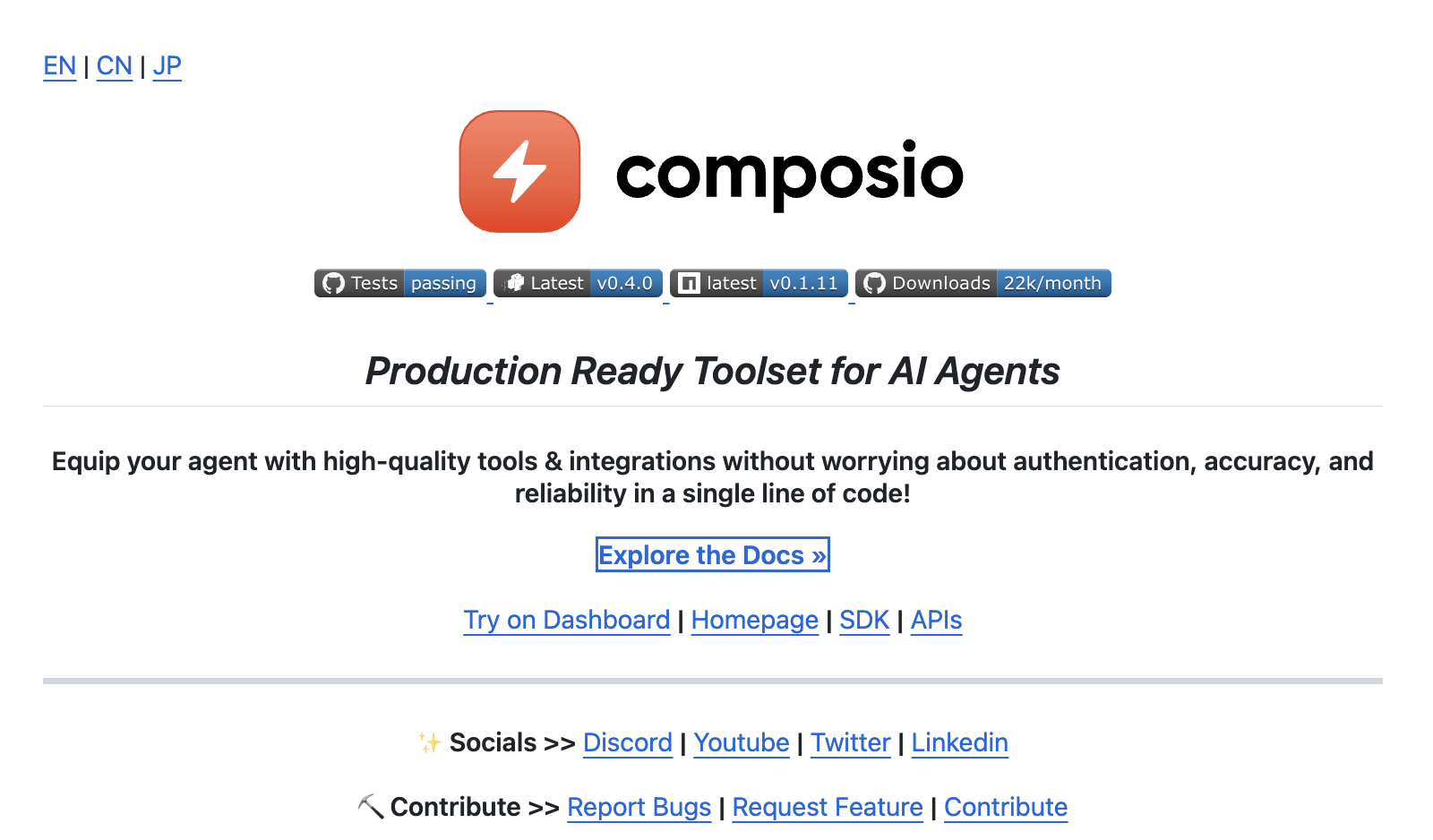  Composio: An Open-Sourced Production Ready Toolset for AI Agents