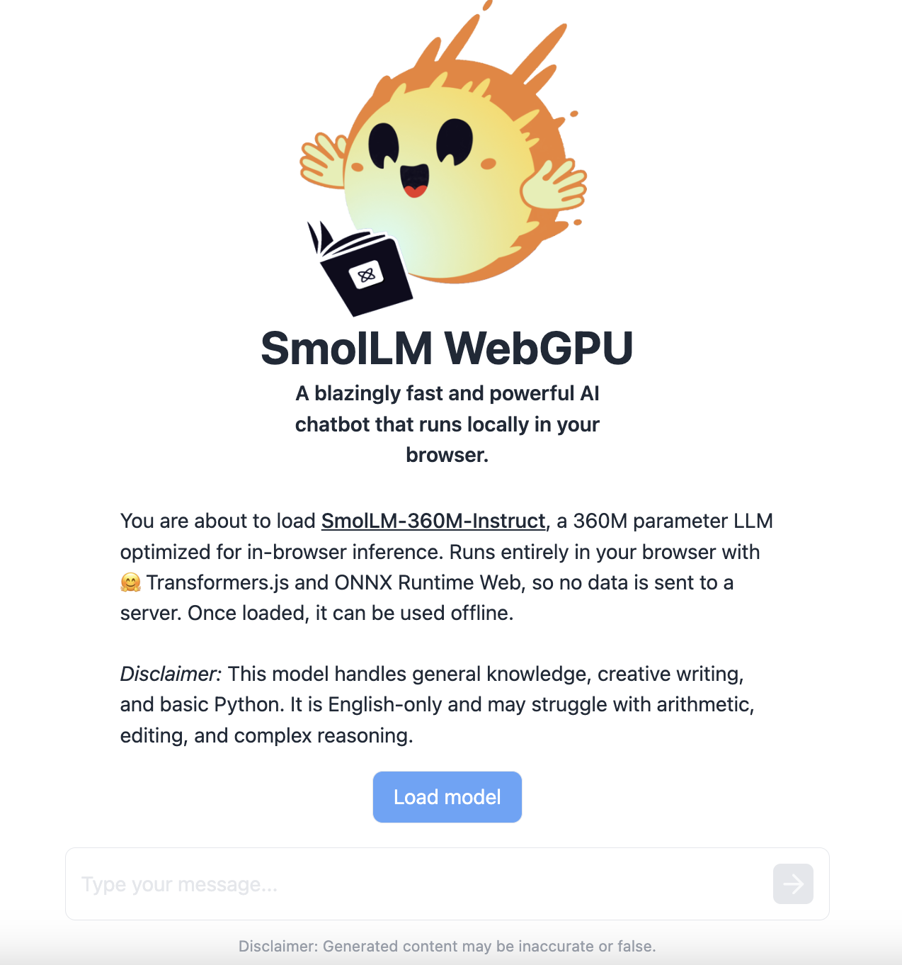  SmolLM WebGPU: AI with In-Browser Technology, Offering High Performance, Enhanced Privacy, and a Glimpse into the Future of Secure AI Computing