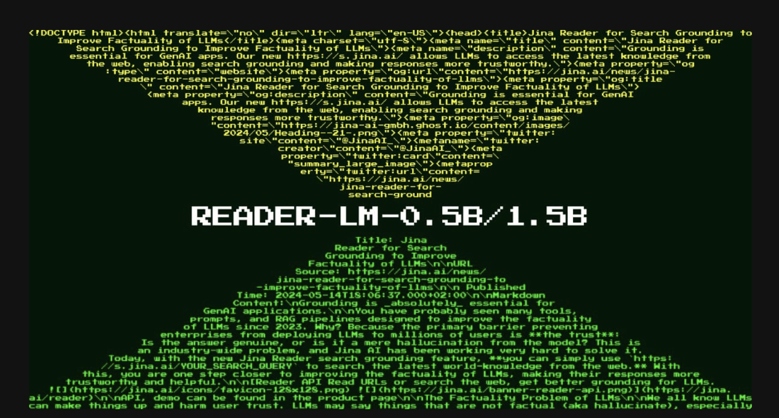  Jina AI Released Reader-LM-0.5B and Reader-LM-1.5B: Revolutionizing HTML-to-Markdown Conversion with Multilingual, Long-Context, and Highly Efficient Small Language Models for Web Data Processing