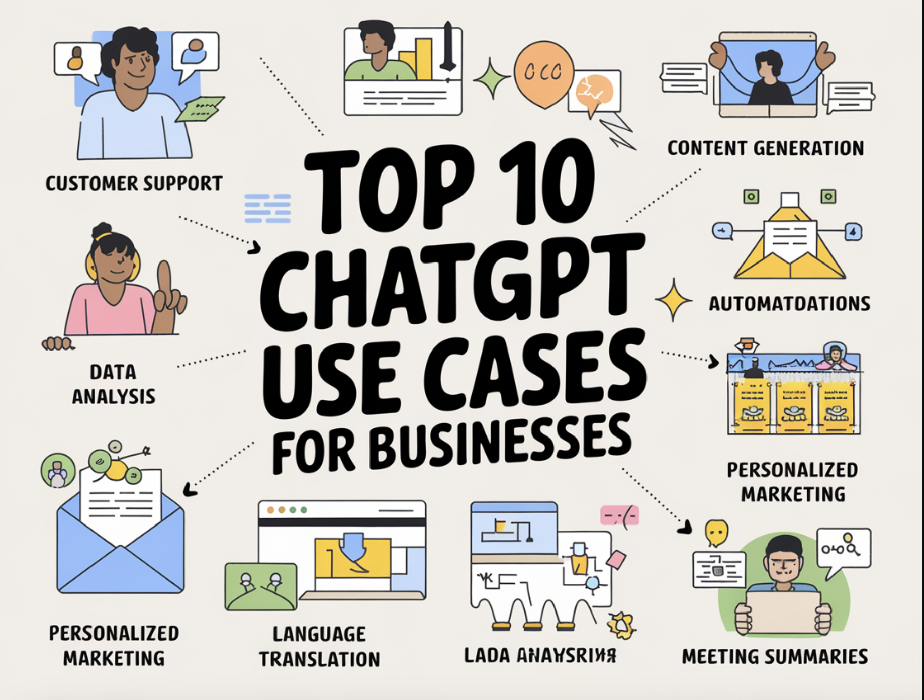 Top 10 ChatGPT Use Cases for Businesses