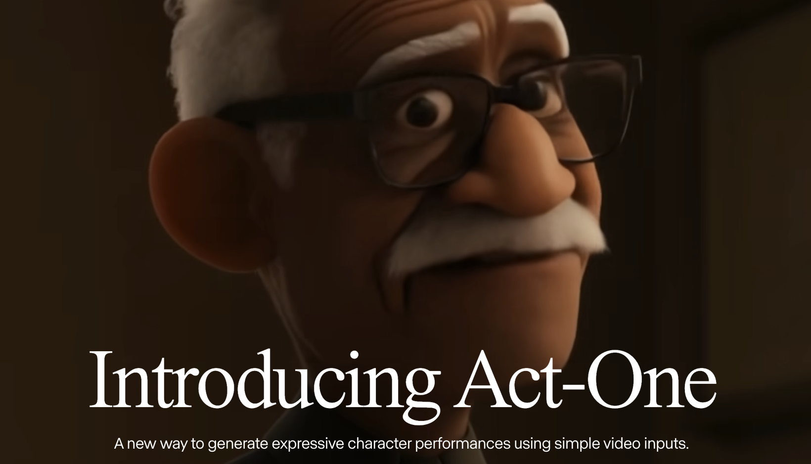  RunwayML Introduces Act-One Feature: A New Way to Generate Expressive Character Performances Using Simple Video Inputs.