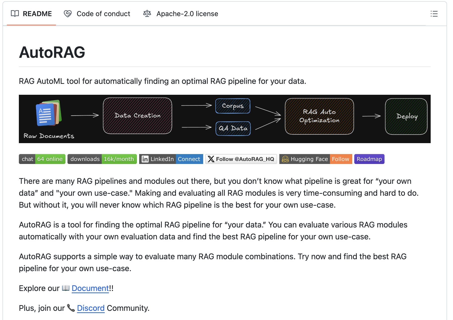 AutoRAG: An Automated Tool for Optimizing Retrieval-Augmented Generation Pipelines