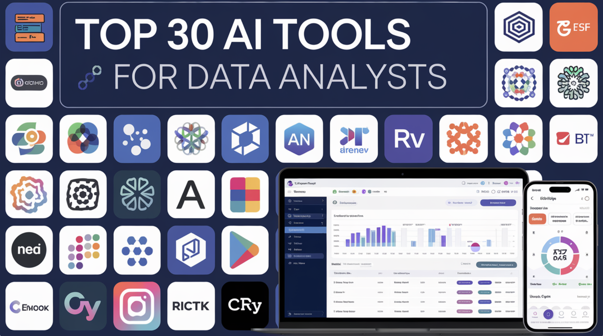  Top 30 Artificial Intelligence (AI) Tools for Data Analysts