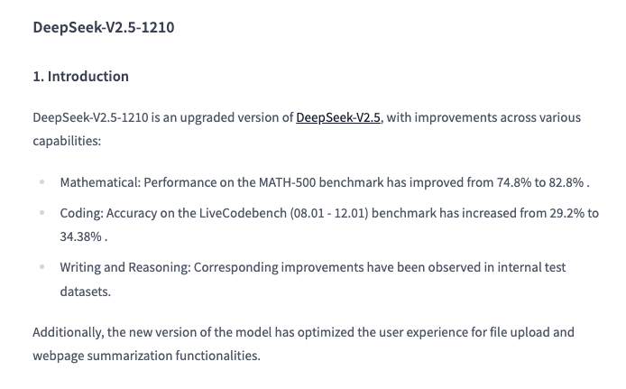 DeepSeek AI Just Released DeepSeek-V2.5-1210: The Updated Version of DeepSeek-V2.5 with Significant Performance Boosts in Mathematics, Coding, Writing, and Reasoning Tasks