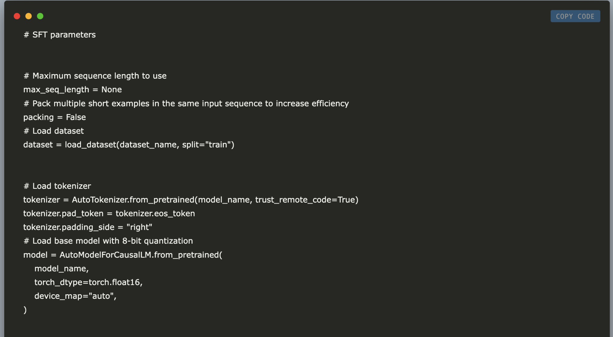  Fine-Tuning of Llama-2 7B Chat for Python Code Generation: Using QLoRA, SFTTrainer, and Gradient Checkpointing on the Alpaca-14k Dataset